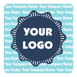 Logo & Company Name Square Decal - Large