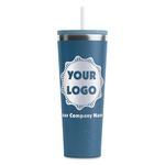 Logo & Company Name RTIC Everyday Tumbler with Straw - 28oz - Steel Blue - Double-Sided