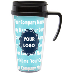 Logo & Company Name Acrylic Travel Mug with Handle