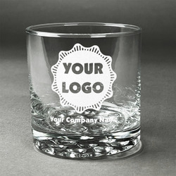 Logo & Company Name Whiskey Glass - Engraved - Single