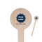 Logo & Company Name Wooden 4" Food Pick - Round - Closeup