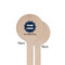 Logo & Company Name Wooden 7.5" Stir Stick - Round - Single Sided - Front & Back