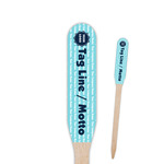 Logo & Company Name Paddle Wooden Food Picks - Single-Sided