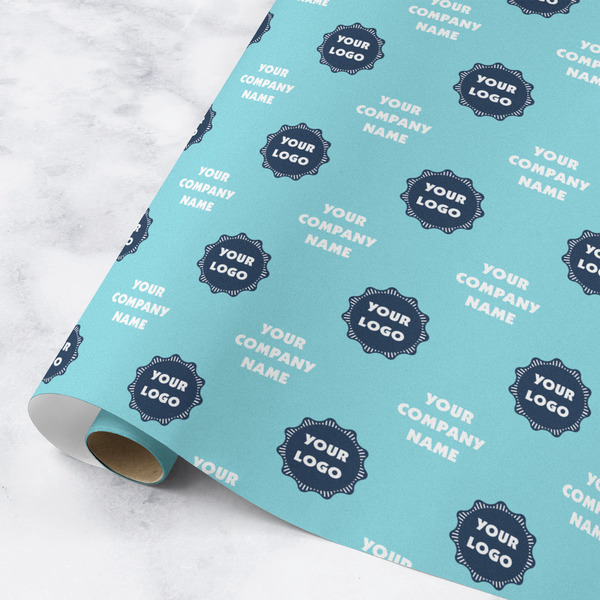 Custom Logo & Company Name Wrapping Paper Roll - Medium - Matte