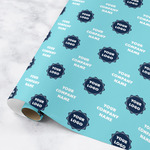 Logo & Company Name Wrapping Paper Roll - Medium - Satin