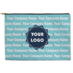 Logo & Company Name Zipper Pouch - Large - 12.5" x 8.5"