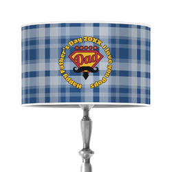 Hipster Dad 12" Drum Lamp Shade - Poly-film (Personalized)