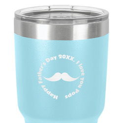 Hipster Dad 30 oz Stainless Steel Tumbler - Teal - Single-Sided (Personalized)