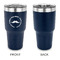 Hipster Dad 30 oz Stainless Steel Ringneck Tumblers - Navy - Single Sided - APPROVAL