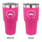 Hipster Dad 30 oz Stainless Steel Ringneck Tumblers - Pink - Double Sided - APPROVAL