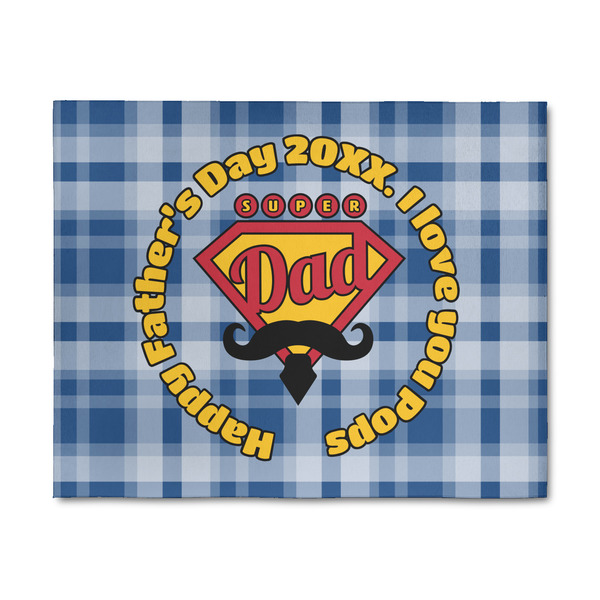 Custom Hipster Dad 8' x 10' Patio Rug (Personalized)