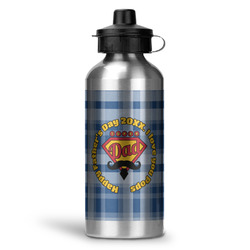 Hipster Dad Water Bottle - Aluminum - 20 oz (Personalized)