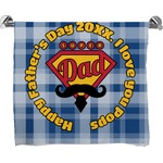 Hipster Dad Bath Towel (Personalized)