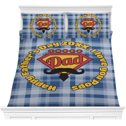 Hipster Dad Comforter Set - Full / Queen (Personalized)