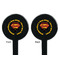 Hipster Dad Black Plastic 7" Stir Stick - Double Sided - Round - Front & Back