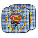 Hipster Dad Car Sun Shade - Two Piece (Personalized)