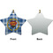 Hipster Dad Ceramic Flat Ornament - Star Front & Back (APPROVAL)