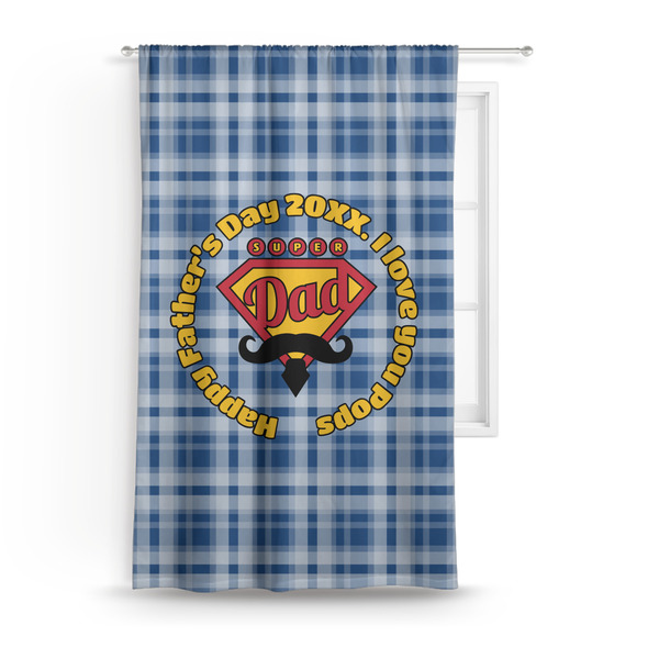 Custom Hipster Dad Curtain Panel - Custom Size (Personalized)