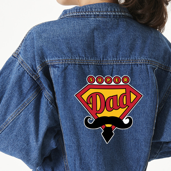 Custom Hipster Dad Large Custom Shape Patch - 2XL