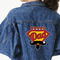 Hipster Dad Custom Shape Iron On Patches - XXL - MAIN