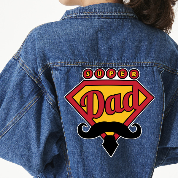 Custom Hipster Dad Twill Iron On Patch - Custom Shape - 3XL