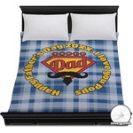 Hipster Dad Duvet Cover - Full / Queen (Personalized)