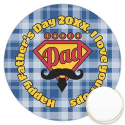 Hipster Dad Printed Cookie Topper - 3.25" (Personalized)