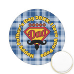 Hipster Dad Printed Cookie Topper - 2.15" (Personalized)