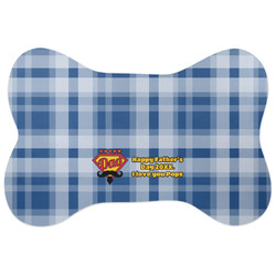 Hipster Dad Bone Shaped Dog Food Mat (Personalized)