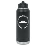 Hipster Dad Water Bottles - Laser Engraved (Personalized)