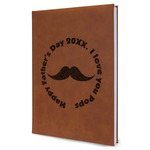 Hipster Dad Leather Sketchbook - Large - Double Sided (Personalized)