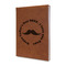 Hipster Dad Leather Sketchbook - Small - Single Sided - Angled View