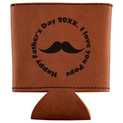 Hipster Dad Leatherette Can Sleeve (Personalized)