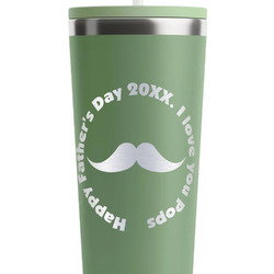 Hipster Dad RTIC Everyday Tumbler with Straw - 28oz - Light Green - Double-Sided (Personalized)