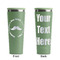 Hipster Dad Light Green RTIC Everyday Tumbler - 28 oz. - Front and Back