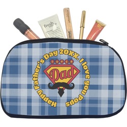 Hipster Dad Makeup / Cosmetic Bag - Medium (Personalized)