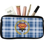 Hipster Dad Makeup / Cosmetic Bag (Personalized)