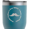 Hipster Dad RTIC Tumbler - Dark Teal - Close Up