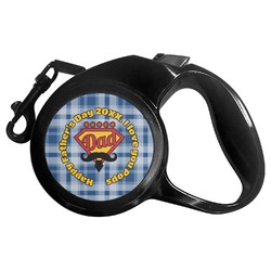 Hipster Dad Retractable Dog Leash - Medium (Personalized)