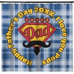 Hipster Dad Shower Curtain - Custom Size (Personalized)