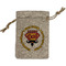 Hipster Dad Small Burlap Gift Bag - Front