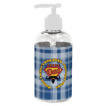 Hipster Dad Plastic Soap / Lotion Dispenser (8 oz - Small - White) (Personalized)