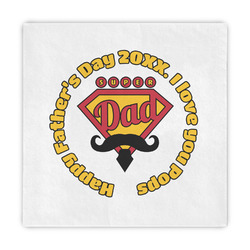 Hipster Dad Decorative Paper Napkins (Personalized)