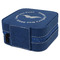 Hipster Dad Travel Jewelry Boxes - Leather - Navy Blue - View from Rear