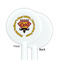 Hipster Dad White Plastic 5.5" Stir Stick - Single Sided - Round - Front & Back