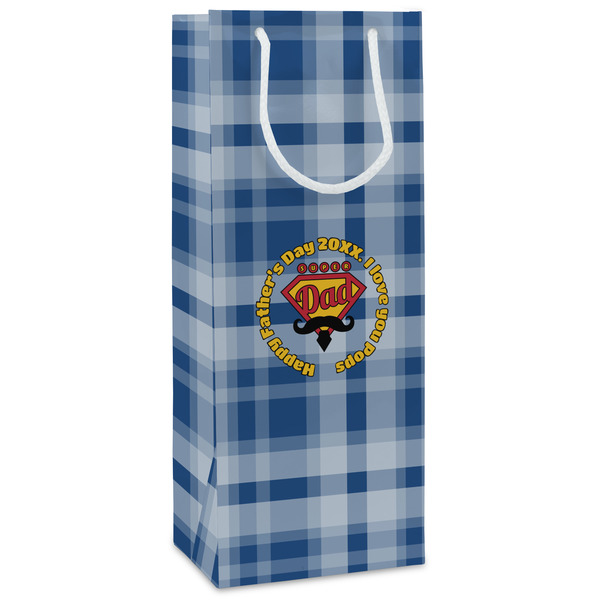 Custom Hipster Dad Wine Gift Bags (Personalized)