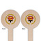 Hipster Dad Wooden 6" Food Pick - Round - Double Sided - Front & Back