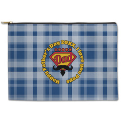 Hipster Dad Zipper Pouch - Large - 12.5"x8.5" (Personalized)