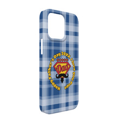 Hipster Dad iPhone Case - Plastic - iPhone 13 (Personalized)