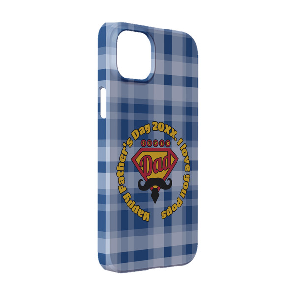 Custom Hipster Dad iPhone Case - Plastic - iPhone 14 (Personalized)